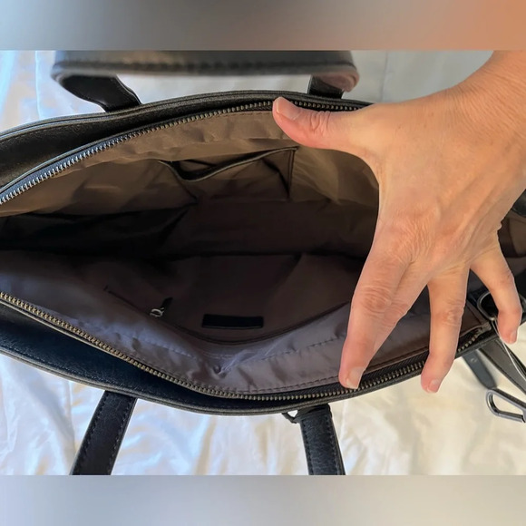 MATT & NAT Black  Leef Purse/Crossbody 
vegan. cruelty free. recycled. - Picture 13 of 16